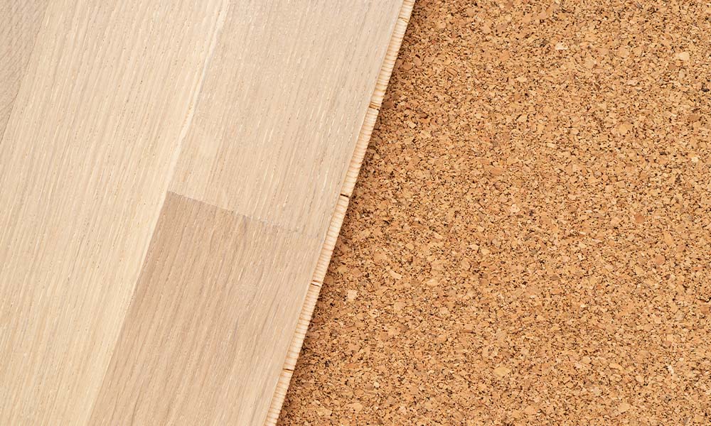 lamnate flooring with cork underlay 
