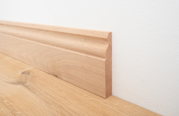Unfinished Solid Oak Skirting Board 120 x 20mm - SW1
