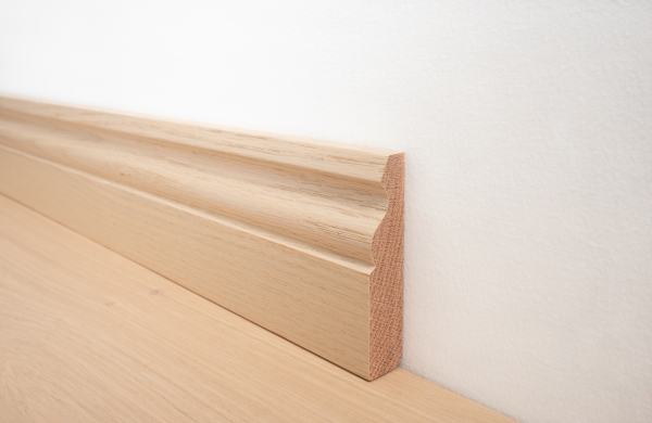 Invisible Solid Oak Skirting Board 95 x 20mm - SW10