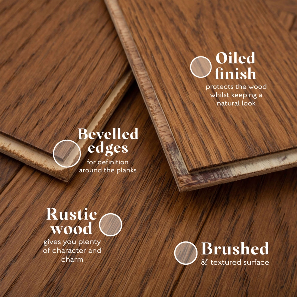 Painswick Spiced Oak 80 X 300 10 3mm, Rustic Spiced Oak Laminate Wood Flooring